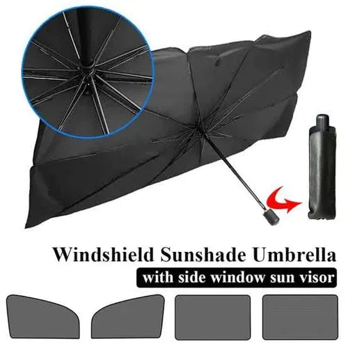 Universal Car Umbrella Sun Shade – All-Weather UV Blocker & Thermal Shield