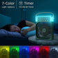 Portable Air Conditioner Fan USB Electric Fan with LED Night Light, Fine Mist Water, and Humidifier Function | Led Night Light Water Mist - 10 inch Big Size