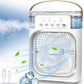 Portable Air Conditioner Fan USB Electric Fan with LED Night Light, Fine Mist Water, and Humidifier Function | Led Night Light Water Mist - 10 inch Big Size