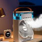 Portable Air Conditioner Fan USB Electric Fan with LED Night Light, Fine Mist Water, and Humidifier Function | Led Night Light Water Mist - 10 inch Big Size