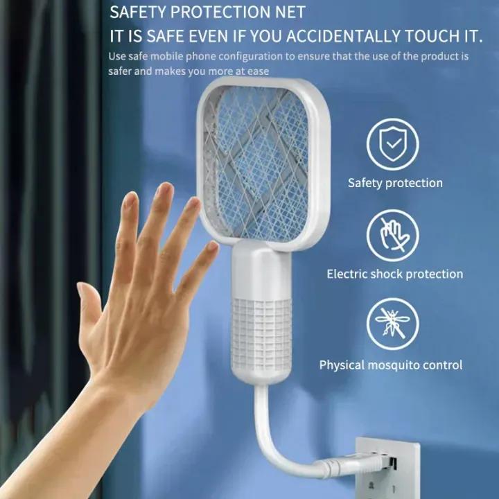 USB Rechargeable Mosquito Killer Racket | Portable Mosquito Repellent Racket With UV Light For Home Office Use