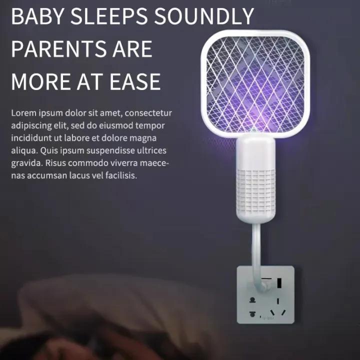 USB Rechargeable Mosquito Killer Racket | Portable Mosquito Repellent Racket With UV Light For Home Office Use