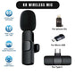 K8 Wireless Microphone | K8 Mic for Mobile | Type-C / iPhone Compatible | Noise Reduction